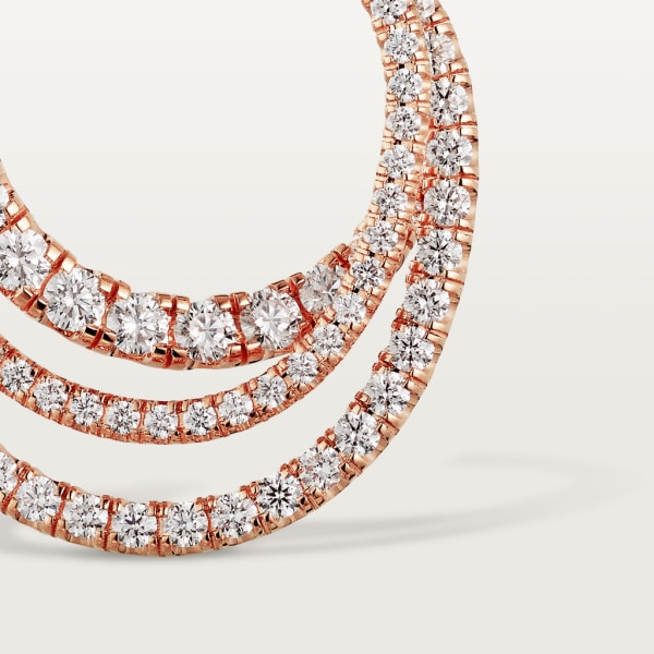 Etincelle de Cartier earrings Rose gold, diamonds