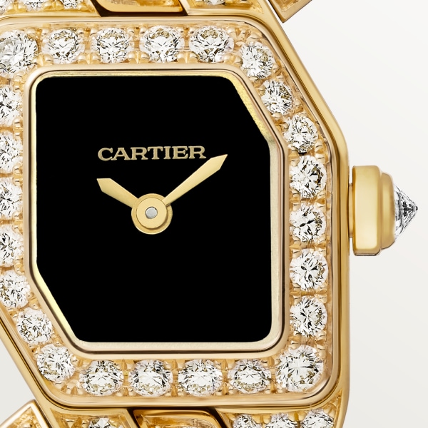 Maillon de Cartier watch Small model, quartz movement, yellow gold, diamonds, lacquer