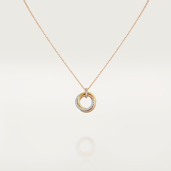 Trinity necklace White gold, yellow gold, rose gold, diamonds