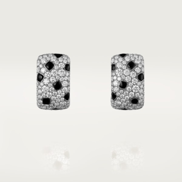 Panthère de Cartier earrings White gold, onyx, diamonds