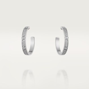 Cartier silver sales hoop earrings