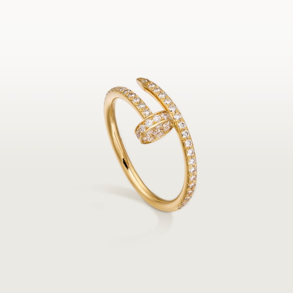 Juste un Clou ring Yellow gold, diamonds