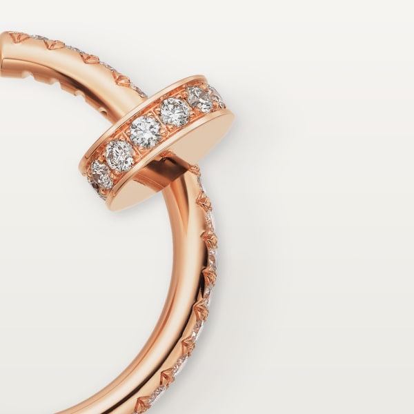 Juste un Clou earrings Rose gold, diamonds