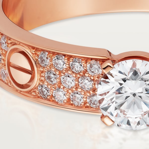 Love Solitaire Rose gold, diamond