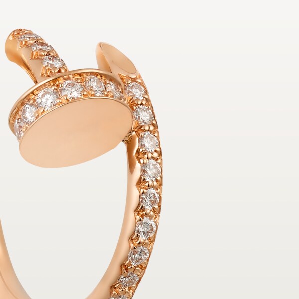 Juste un Clou earrings Rose gold, diamonds