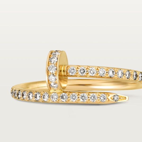 Juste un Clou ring Yellow gold, diamonds