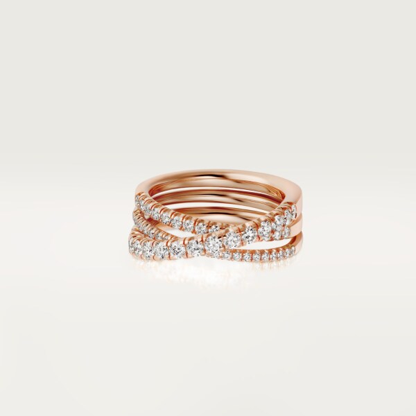 Etincelle de Cartier ring Rose gold, diamonds