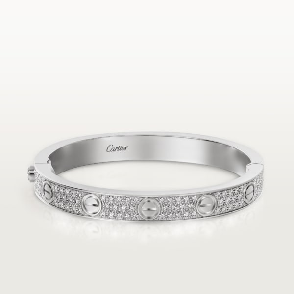 CRN6717617 LOVE bracelet White gold diamonds Cartier