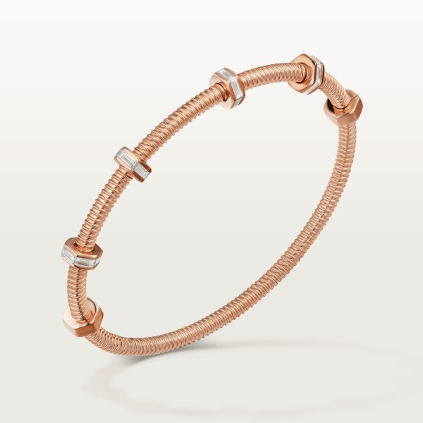 Ecrou de Cartier bracelet Rose gold, diamonds