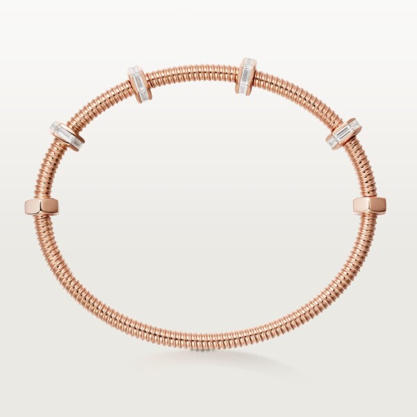 Ecrou de Cartier bracelet Rose gold, diamonds