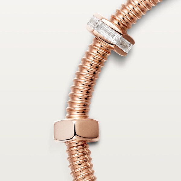 Ecrou de Cartier bracelet Rose gold, diamonds