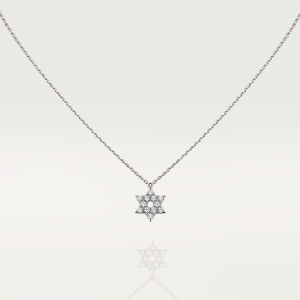 Symbol pendant White gold, diamonds
