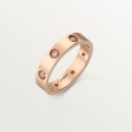 <span class='lovefont'>A </span> ring, small model, 8 diamonds Rose gold, diamonds