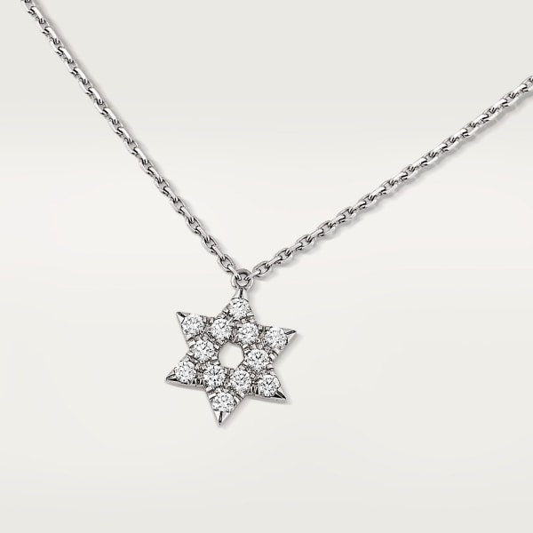 Symbol pendant White gold, diamonds