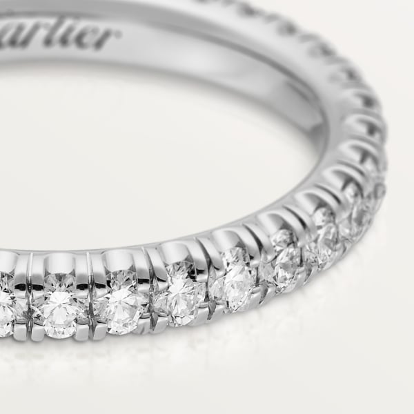 Étincelle de Cartier结婚对戒 白金，钻石