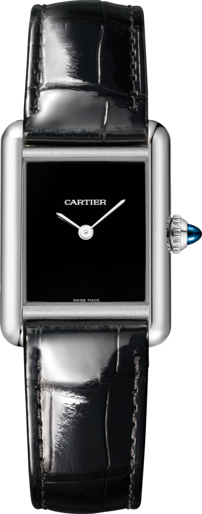 Tank Must de Cartier watchSmall model, quartz movement, steel, leather