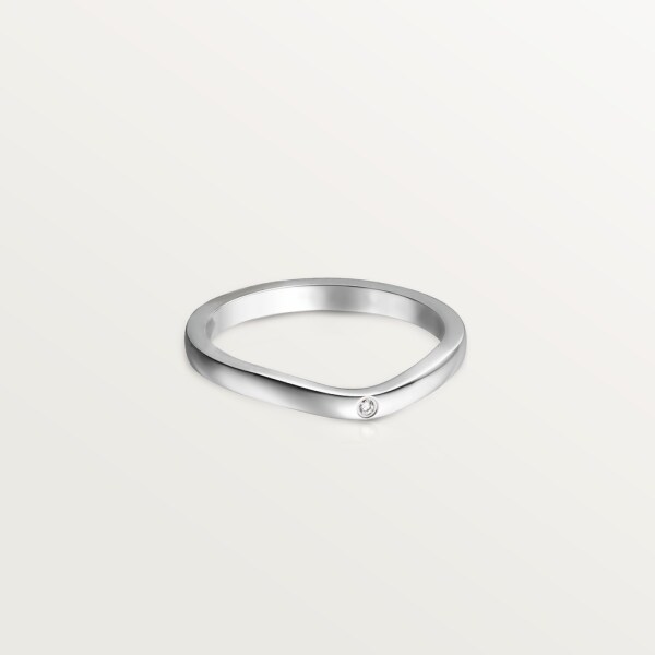 Ballerine wedding ring Platinum, diamonds