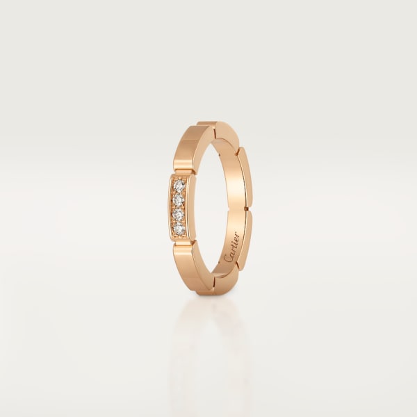 Maillon Panthère wedding ring Rose gold, diamonds