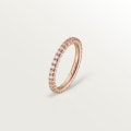 Etincelle de Cartier wedding ring, width 2 mm, paved Rose gold, diamond