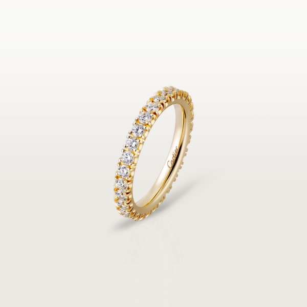 Étincelle de Cartier结婚对戒 黄金，钻石
