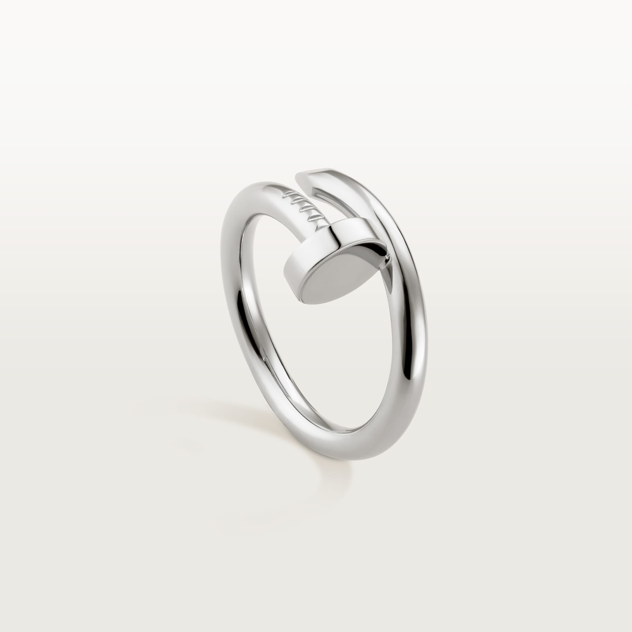 Juste un Clou ring, classic modelWhite gold