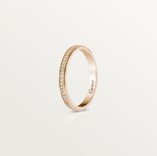 Cartier d'Amour wedding ring Rose gold, diamonds