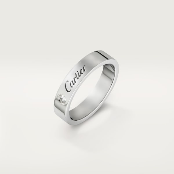 C de Cartier结婚对戒 铂金，钻石