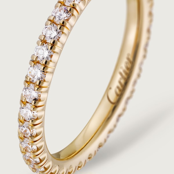 Étincelle de Cartier结婚对戒 黄金，钻石