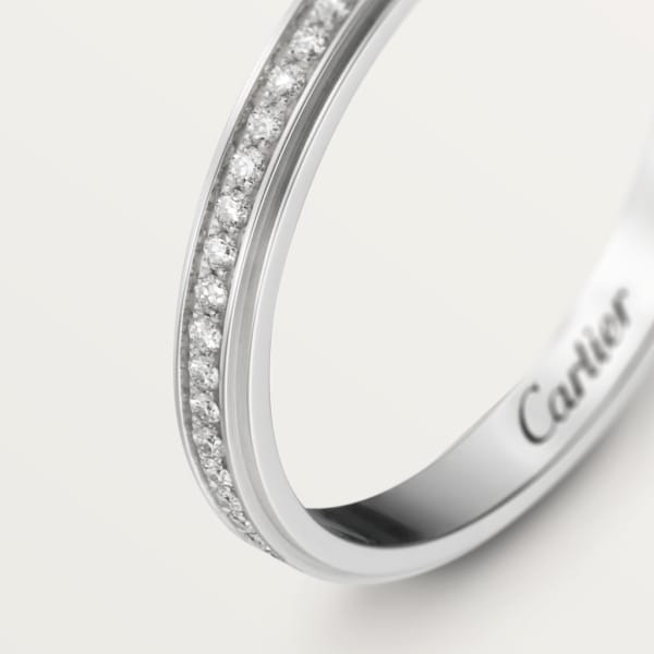 Cartier d'Amour结婚对戒 铂金，钻石