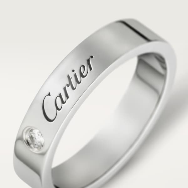 C de Cartier结婚对戒 铂金，钻石