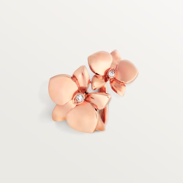 Caresse d’Orchidées par Cartier戒指 玫瑰金，钻石
