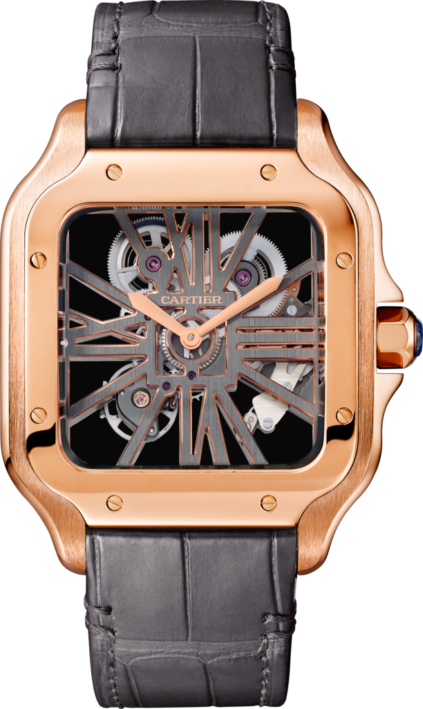 Santos de Cartier watchLarge model, hand-wound mechanical movement, rose gold