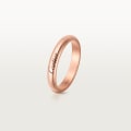 C de Cartier wedding band, 3 mm width Rose gold