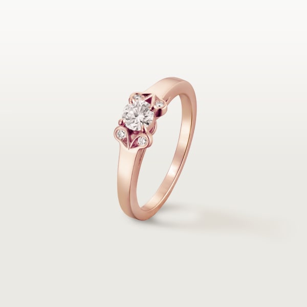 Ballerine Solitaire Rose gold, diamond