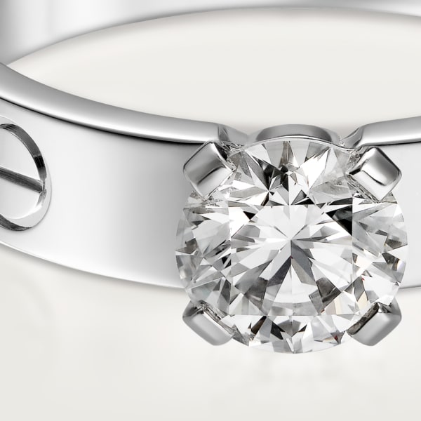 Love Solitaire White gold, diamond