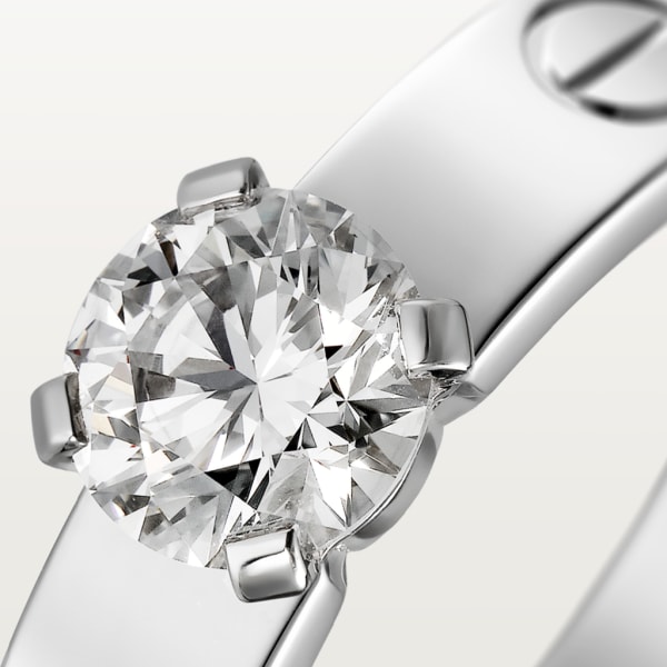 Love Solitaire White gold, diamond