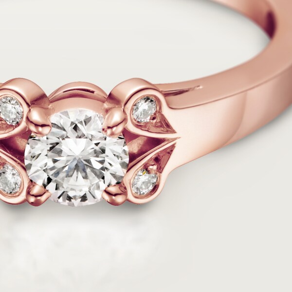 Ballerine Solitaire Rose gold, diamond