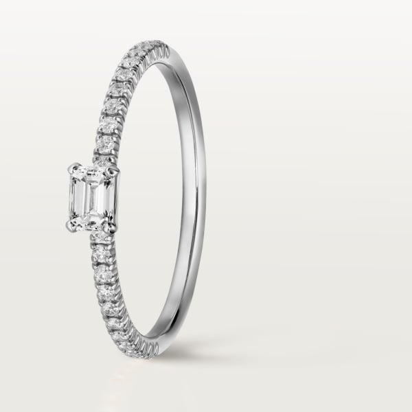 Etincelle de Cartier戒指 白金，钻石