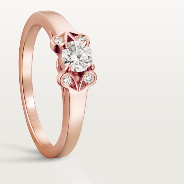 Ballerine Solitaire Rose gold, diamond