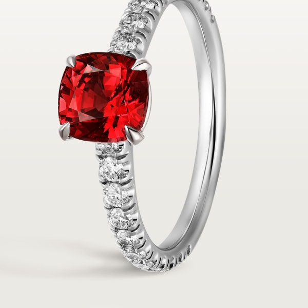 Solitaire 1895 Platinum , rubies, diamond