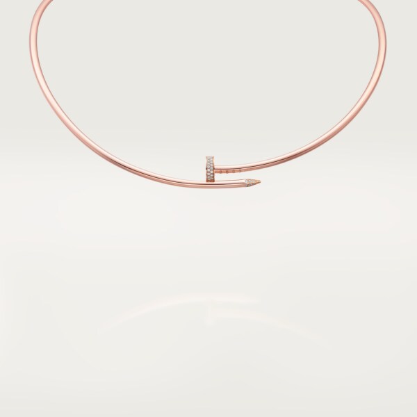 Juste un Clou necklace Rose gold, diamonds