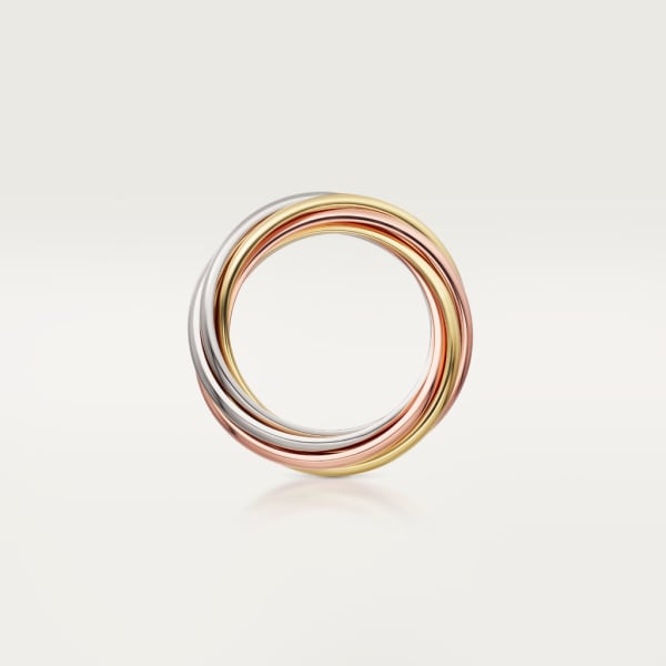 Trinity ring, seven rows  White gold, yellow gold, rose gold
