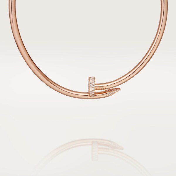 Juste un Clou necklace Rose gold, diamonds