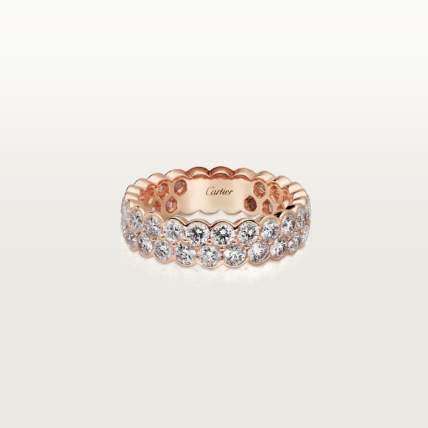 Broderie de Cartier wedding ring Rose gold, diamonds