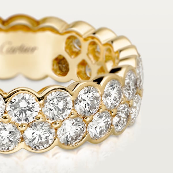 Broderie de Cartier结婚对戒 黄金，钻石