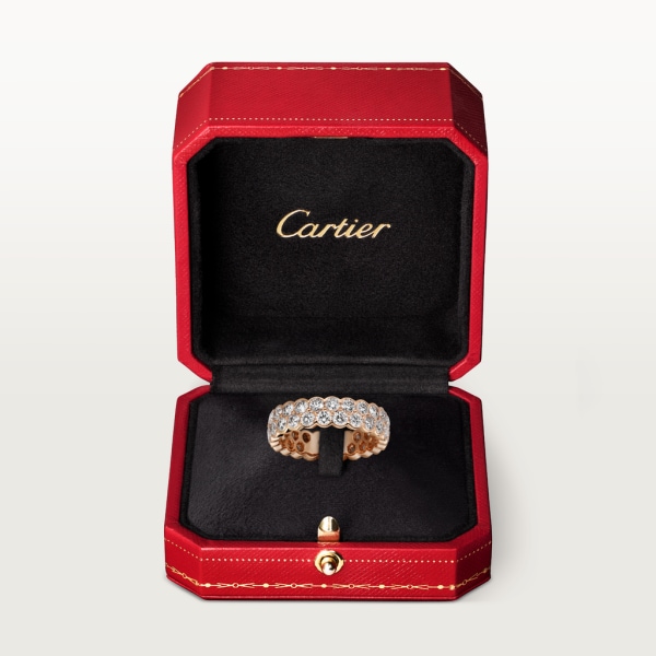 Broderie de Cartier结婚对戒 玫瑰金，钻石
