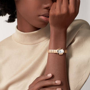 Mini Baignoire watch Mini model, quartz movement, rose gold