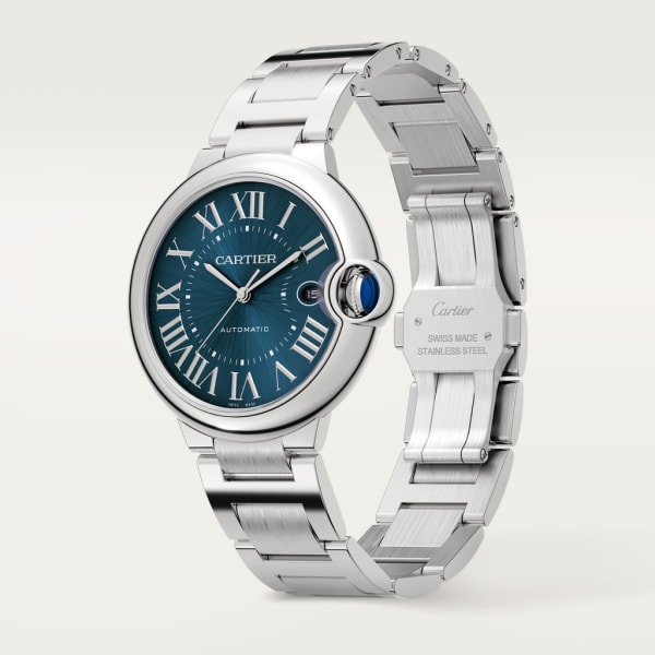 Ballon Bleu de Cartier watch 40mm, automatic movement, steel