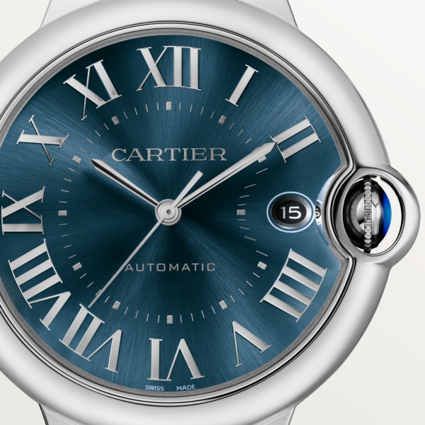 Ballon Bleu de Cartier卡地亚蓝气球腕表 40毫米表款，自动上链机芯，精钢