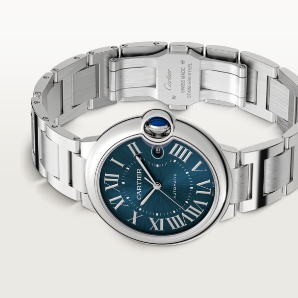 Ballon Bleu de Cartier watch 40mm, automatic movement, steel